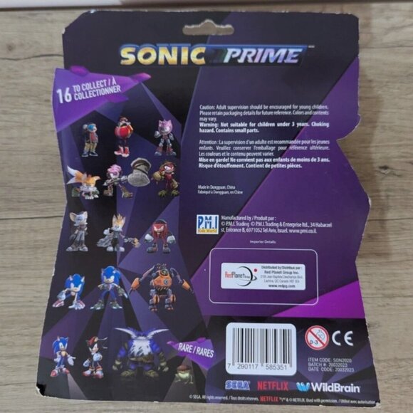 Sonic The Hedgehog Prime Mini Figure Collection 3-Pack Netflix 4" Figures New - Picture 2 of 3